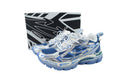 Off-White Be Right Back Women's Men's Shoes | Blue & Silver Mesh Retro Sneakers