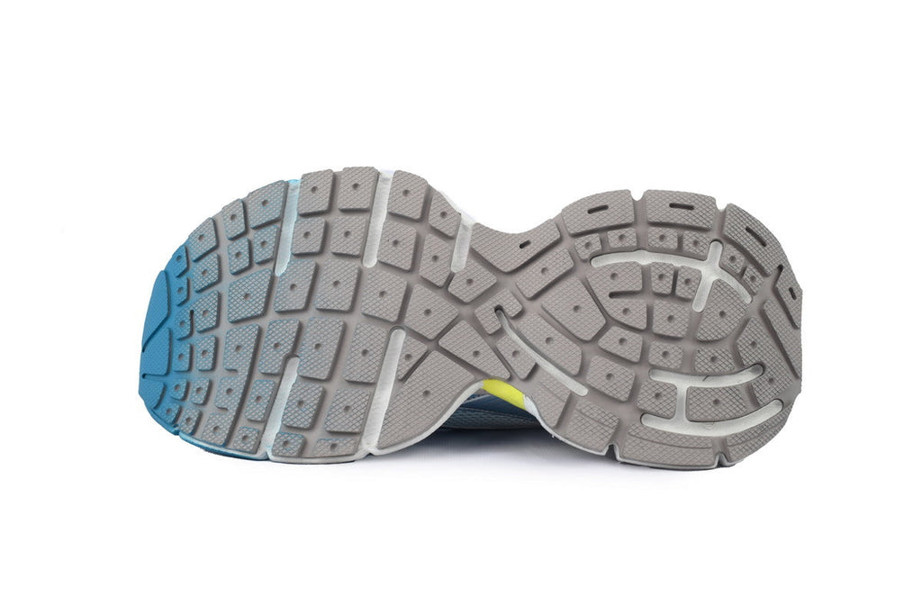Balenciaga  men's shoes Track 3XL Sneaker – Low-Top Chunky Sole runners Blue-to-yellow gradient