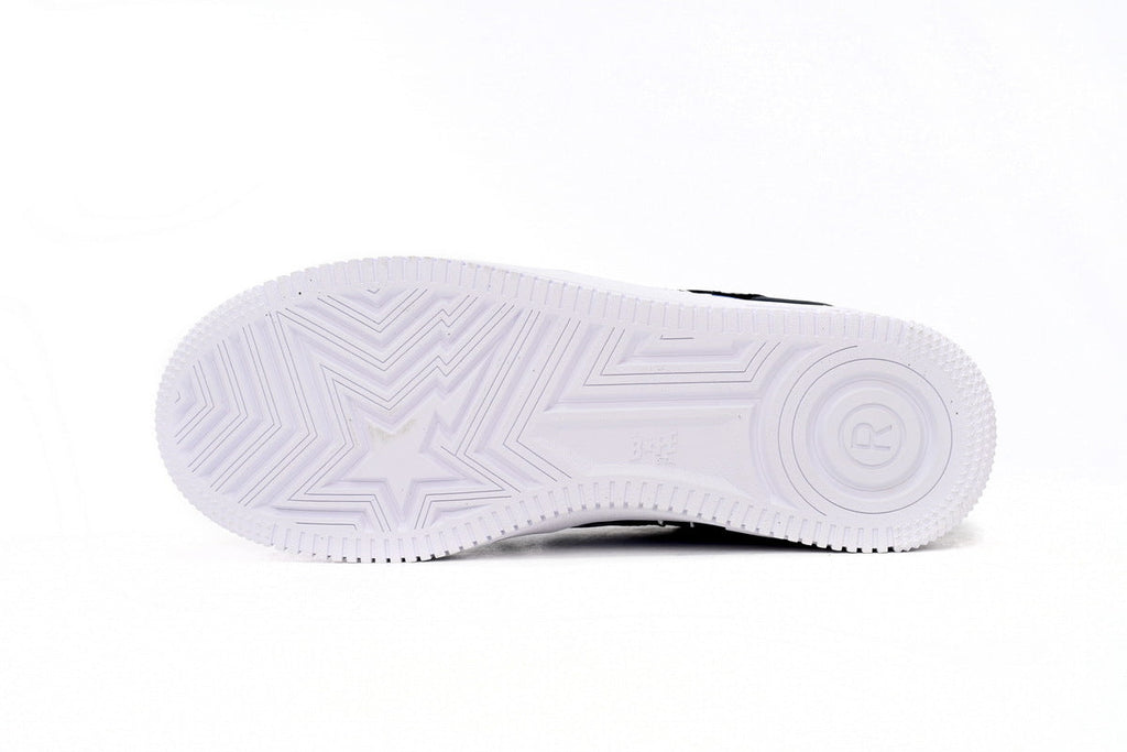 A BATHING APE BAPE STA Glossy Blue & Grey Sneakers | Women's & Men's Skate-Inspired Shoes