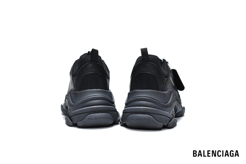 Balenciaga Triple S men's shoes  women sneakers – Triple Black