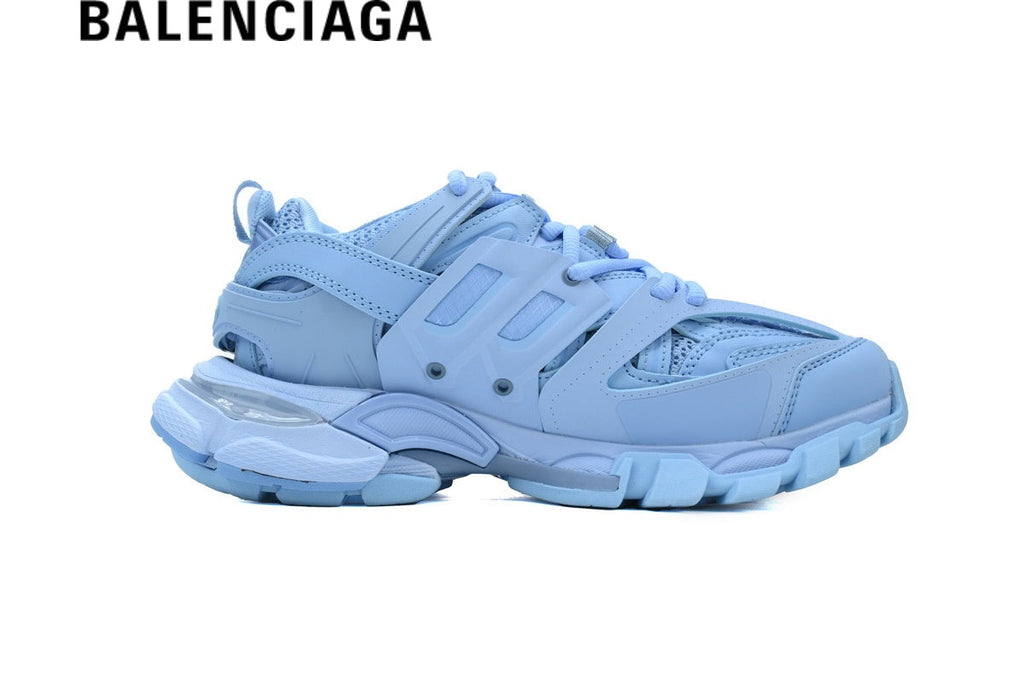 Balenciaga Track men's shoes  women sneakers in Light Blue