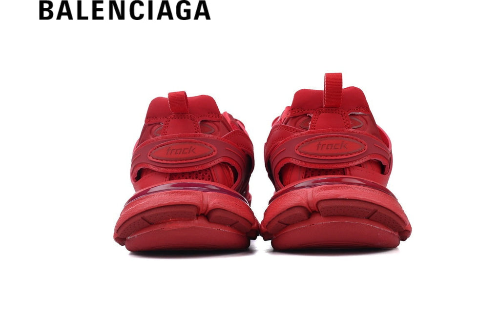 Balenciaga Track men's shoes  women sneakers in All Red