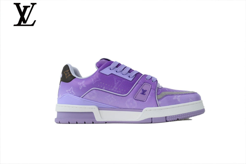 Louis Vuitton Low Top Trainer – Purple Gradient Monogram Leather