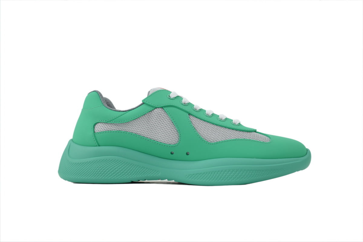 Prada America's Cup Sneakers   slip ons womens  prada designer mens shoes Green-gray