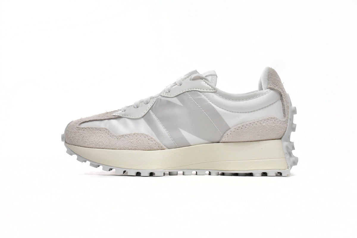 New Balance 327 Women's & Men's Retro Sneakers - White & Light Grey