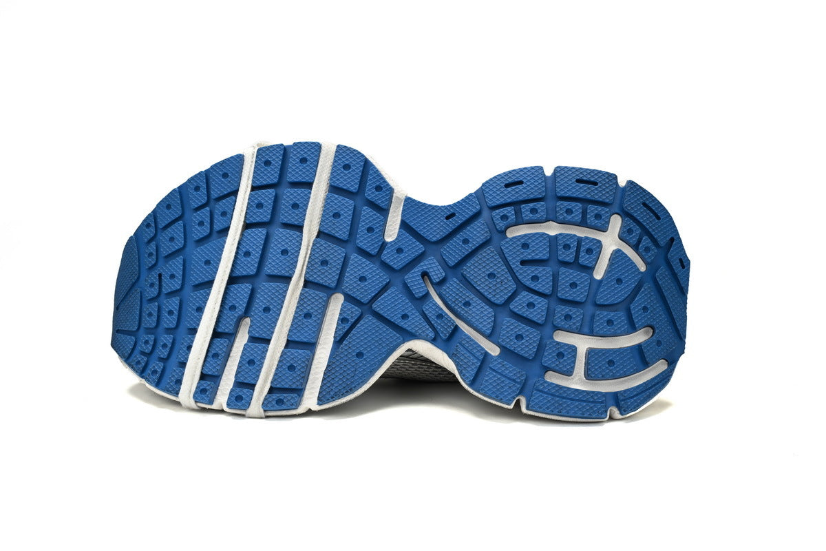 Balenciaga 3XL  men's shoes Track   Sneaker – Low-Top Chunky Sole  balenciaga runners White and blue