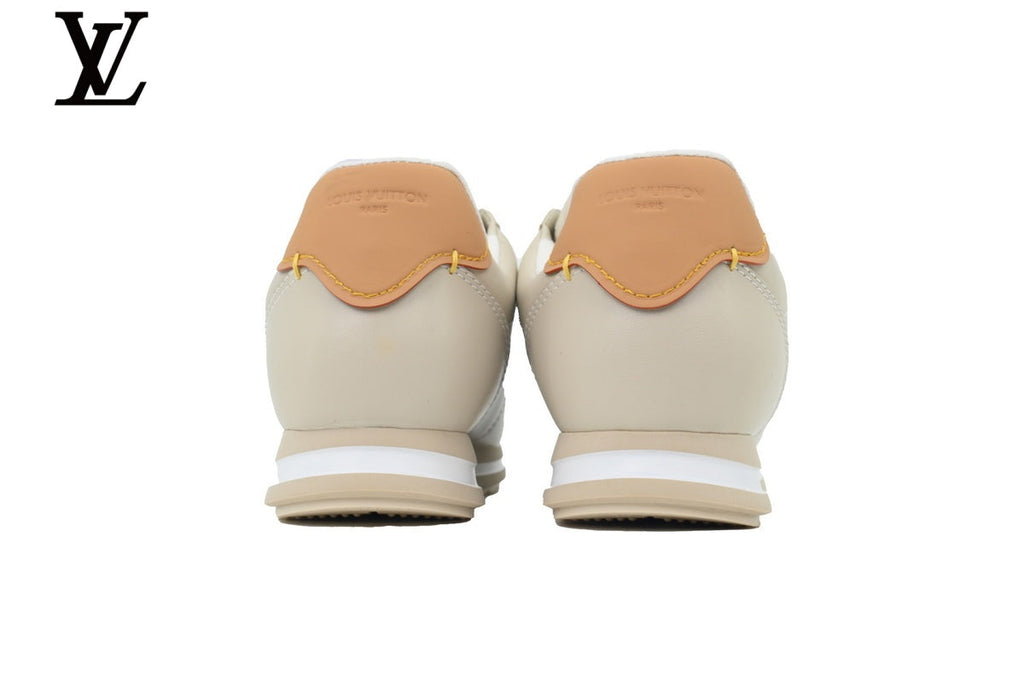 Louis Vuitton Light Beige Leather Low-Top Sneakers