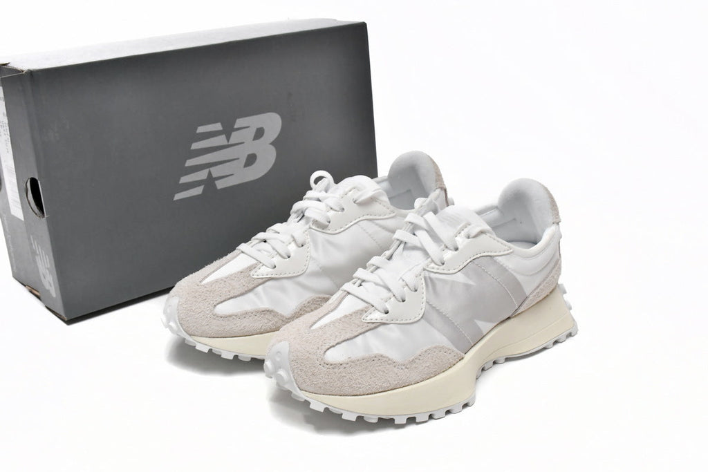 New Balance 327 Women's & Men's Retro Sneakers - White & Light Grey