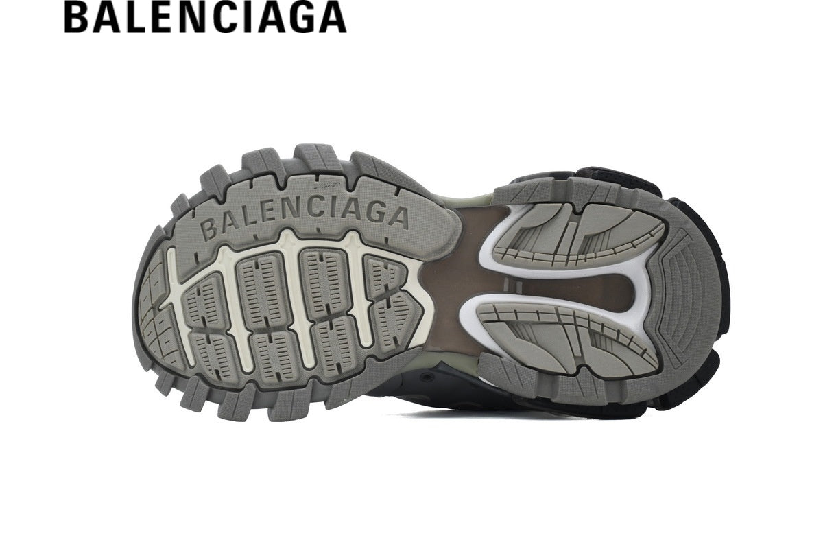 Balenciaga Track men's shoes  women sneakers in Grey and White