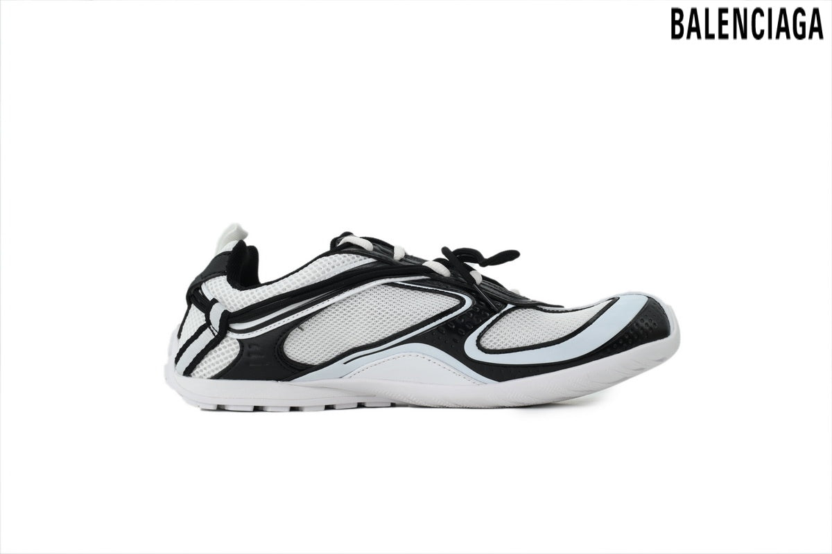Balenciaga Drive men's shoes  women sneakers – White & Black