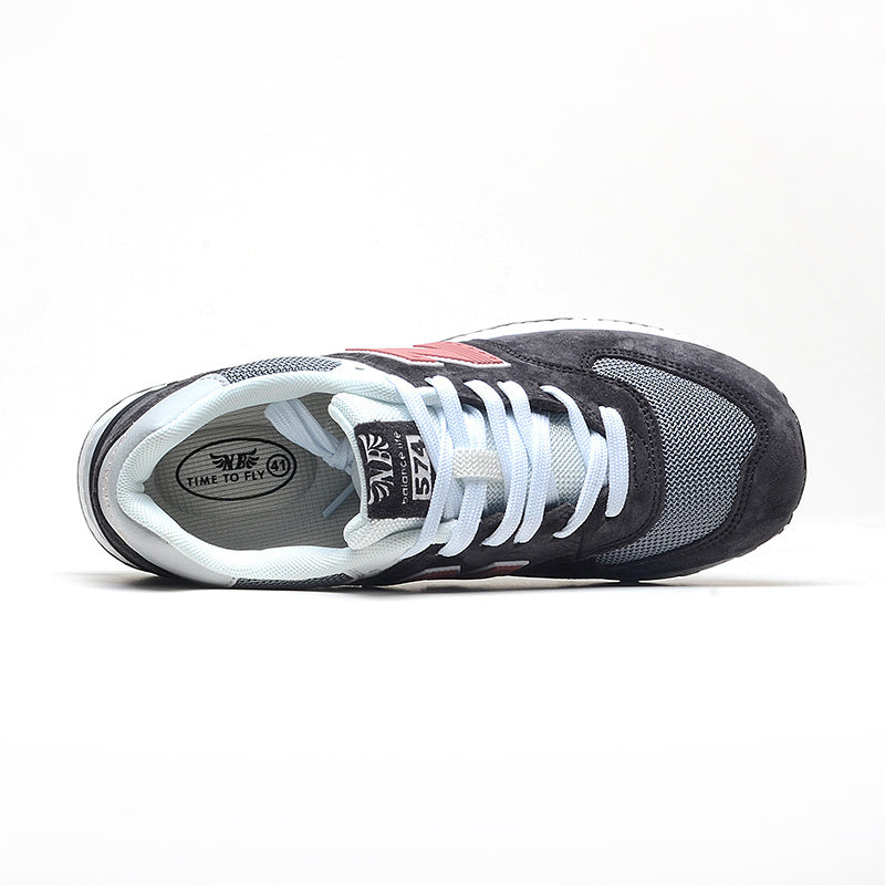 New Balance 574 Women's & Men's Charcoal & Pink Retro Sneakers