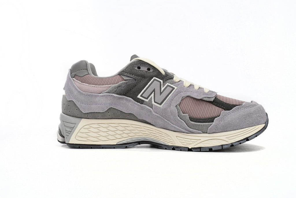 New Balance 2002R Women's & Men's Grey & Dusty Pink Distressed Retro Sneakers