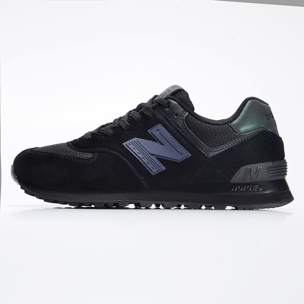 New Balance 574 Women's & Men's Black & Slate Grey Retro Sneakers