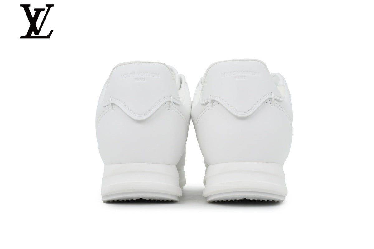 louis vuitton shoes for man  women sneakers White Leather Low-Top Sneakers