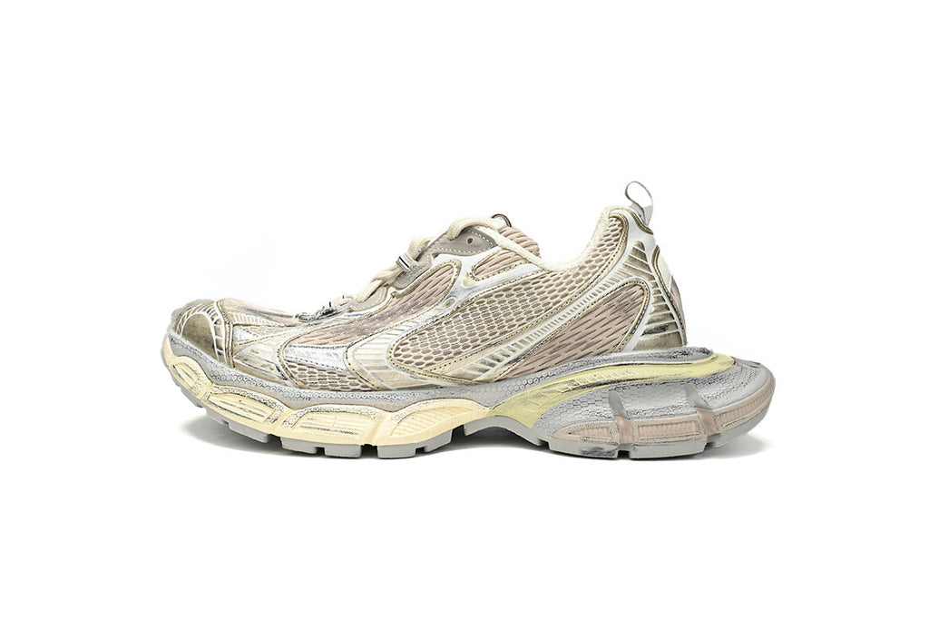 Balenciaga 3XL men's shoes Track Sneaker – Low-Top Chunky Sole balenciaga runners Golden Champagne
