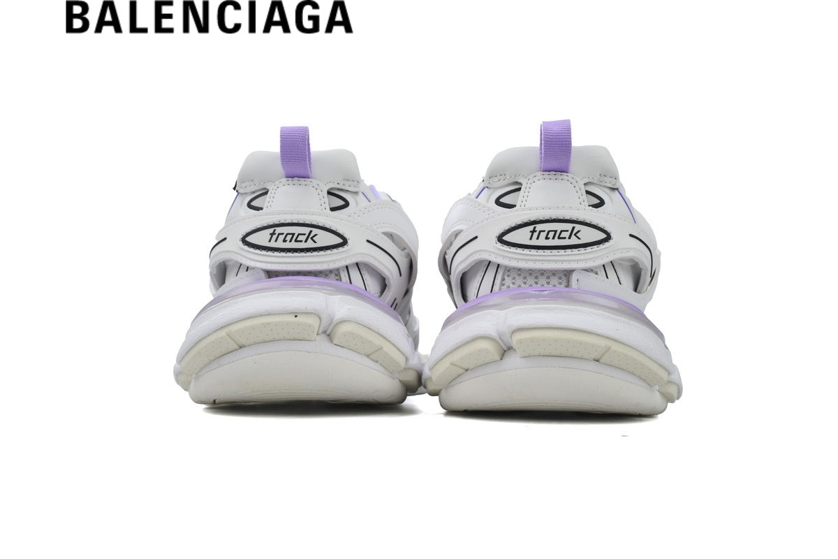 Balenciaga Track men's shoes  women sneakers  White & Purple