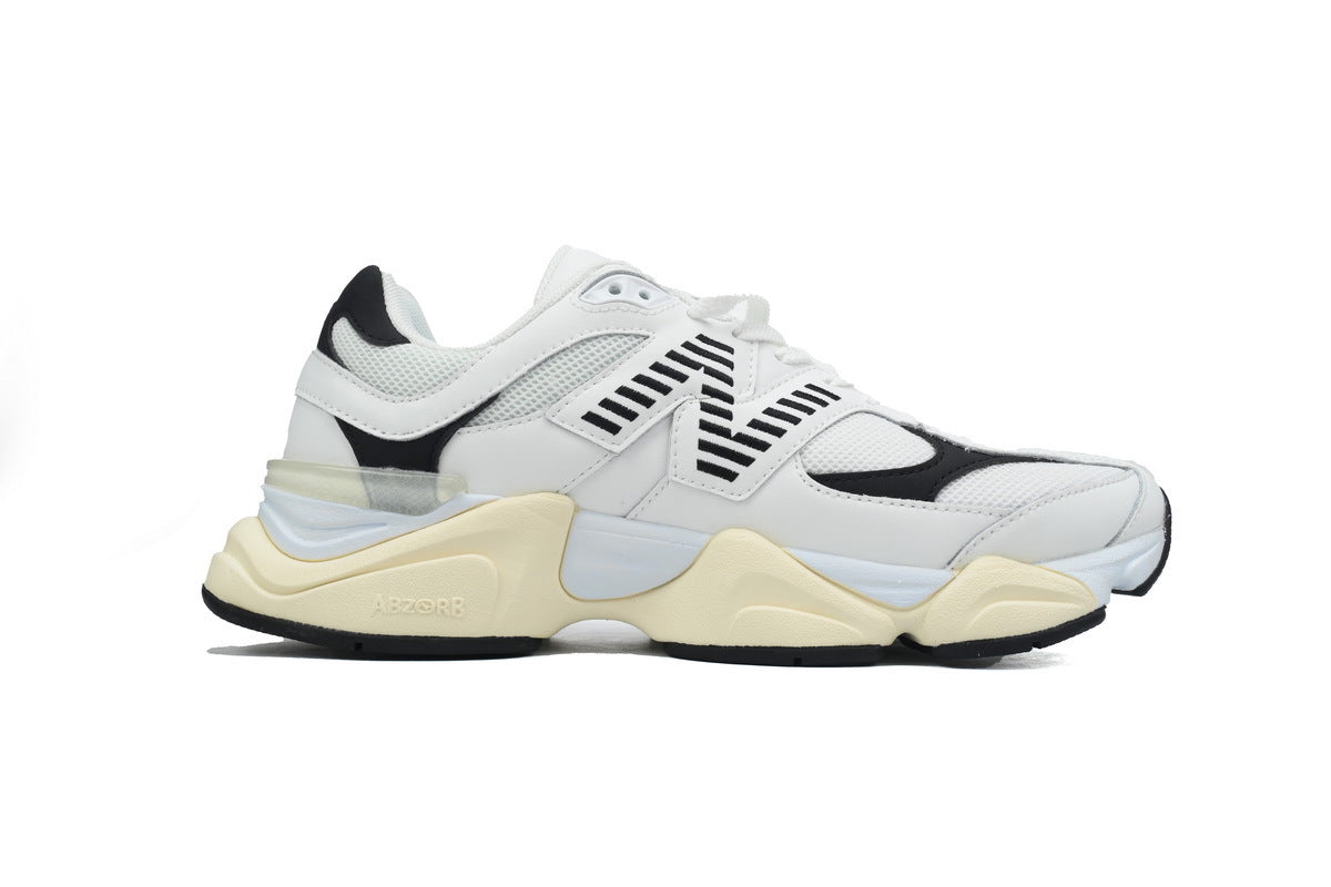 New Balance 9060 Women's & Men's Chunky Retro Sneakers - White, Black & Cream