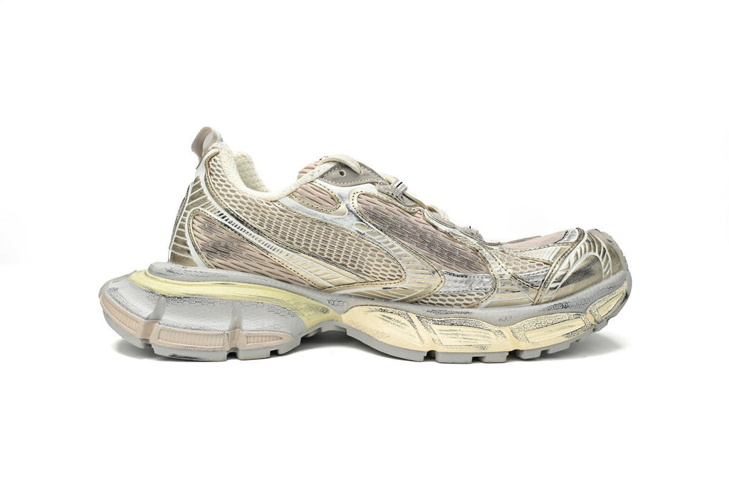 Balenciaga 3XL men's shoes Track Sneaker – Low-Top Chunky Sole balenciaga runners Golden Champagne