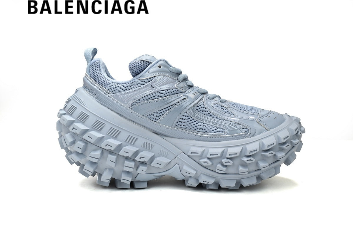 Balenciaga Defender men's shoes  women sneakers in Light Blue
