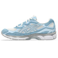 Asics womens shoes  neutral running shoes mens  sneakers Gel-Nimbus 24 – White/Light Blue Sneaker